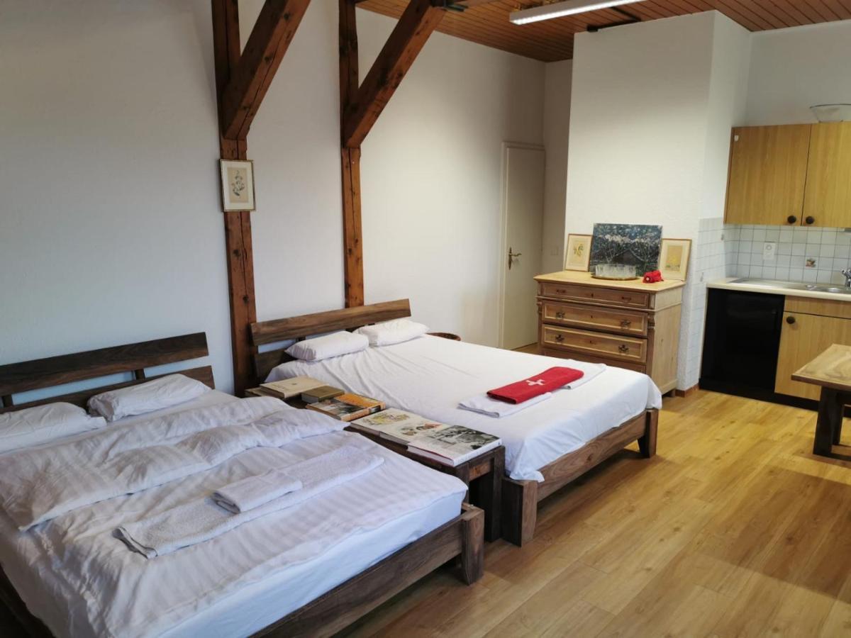 Simple Studio 36M2 In The Center Of Burgdorf Private Parking Small Bathroom Exterior foto