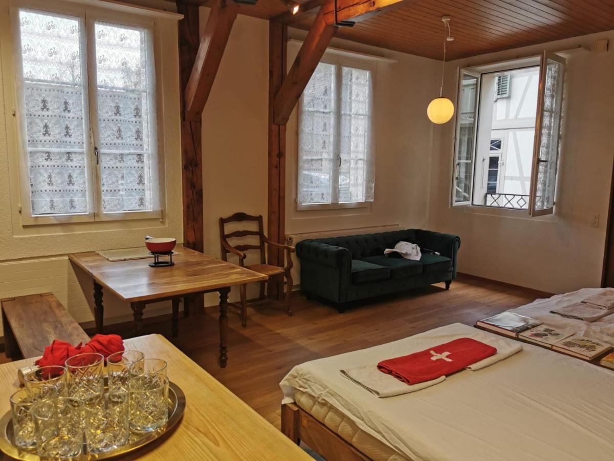 Simple Studio 36M2 In The Center Of Burgdorf Private Parking Small Bathroom Exterior foto